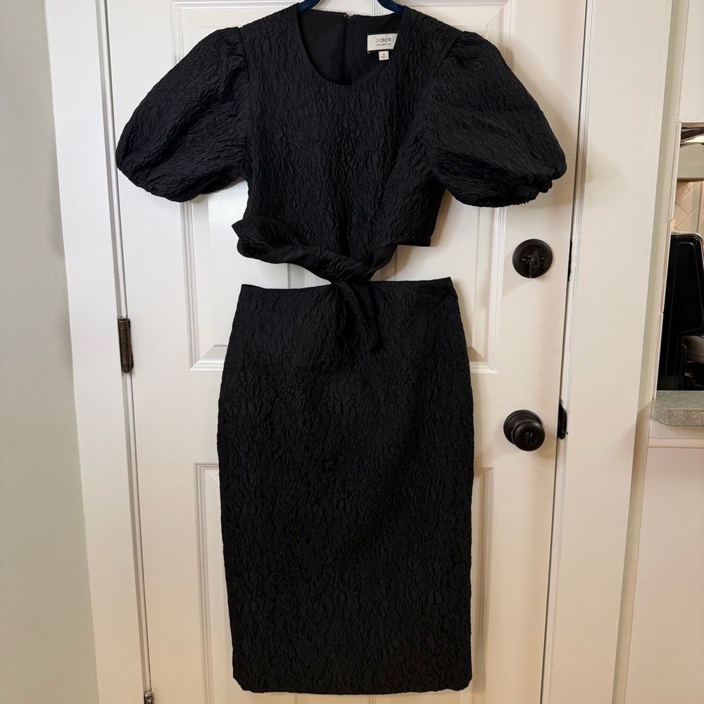 J. Crew Quilted Open Back Dress